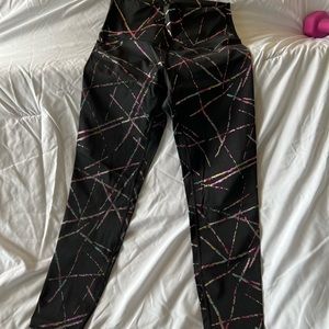 Zyia paint splatter leggings.
